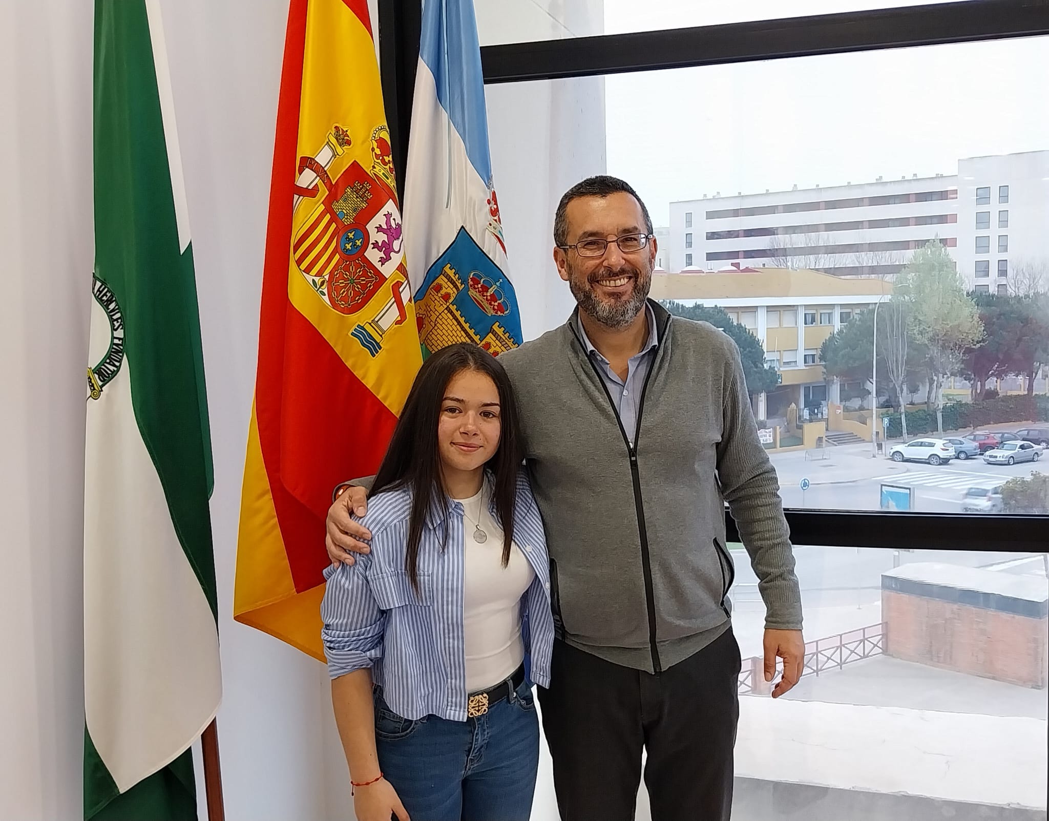 Alcalde con Daniela Martin