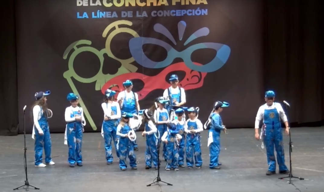 Chirigota infantil Los Locos del parque carnaval 2019