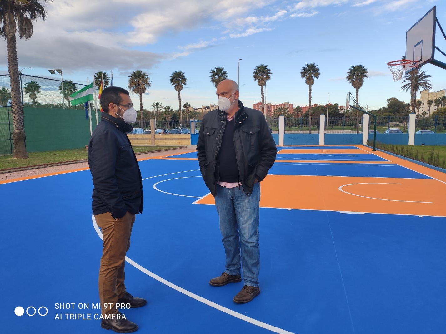 Juan FRanco y Javier Vidal pistas baloncesto