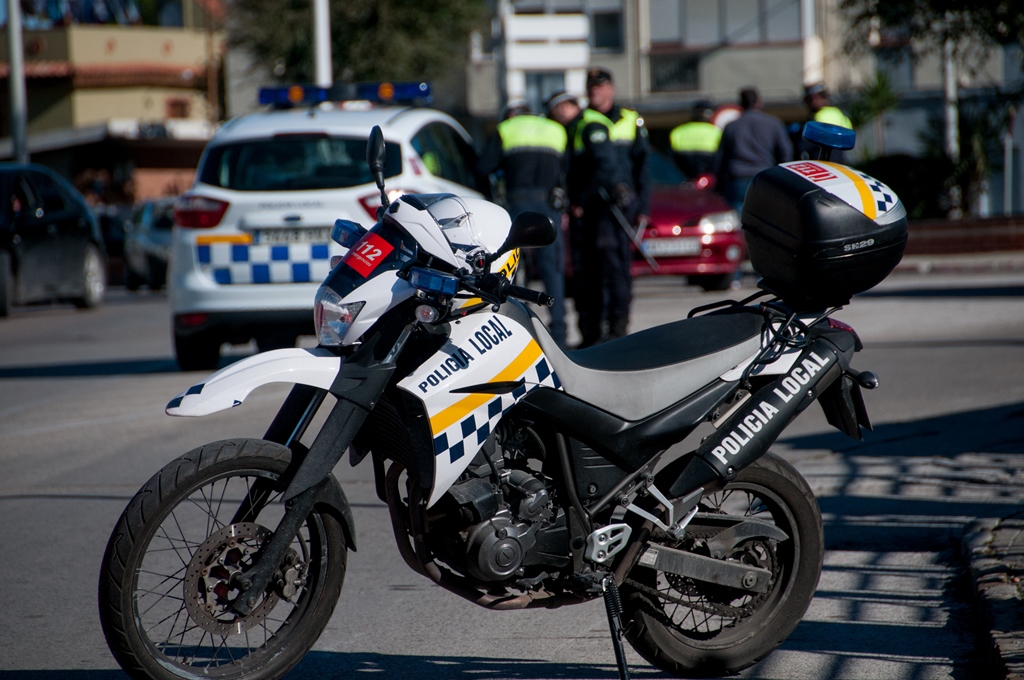 Moto control policia local