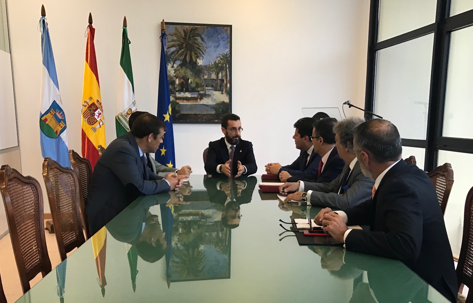 Picardo reunion delegaciones Gibraltar y La Linea