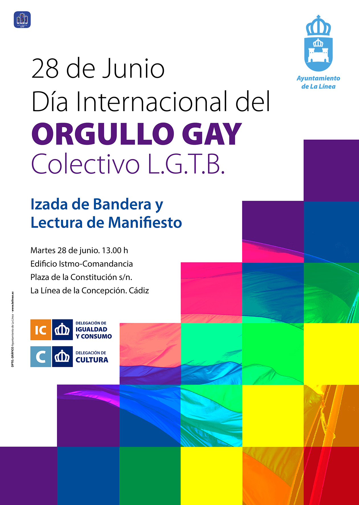 Excmo Ayuntamiento De La Linea De La Concepcion La Concejalia De Igualdad Conmemorara Este Proximo Martes El Dia Del Orgullo Gay