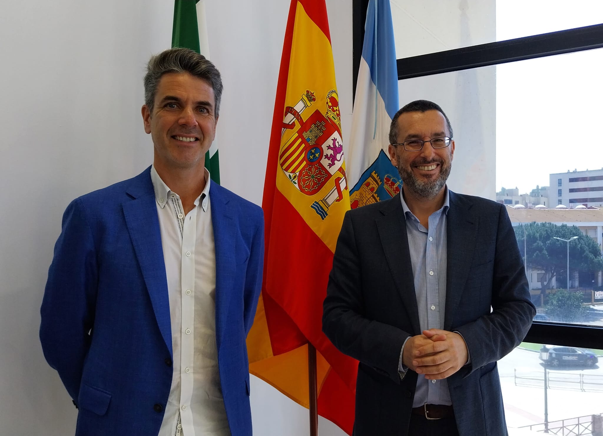 Alcalde con Nacho Gonzalez padel