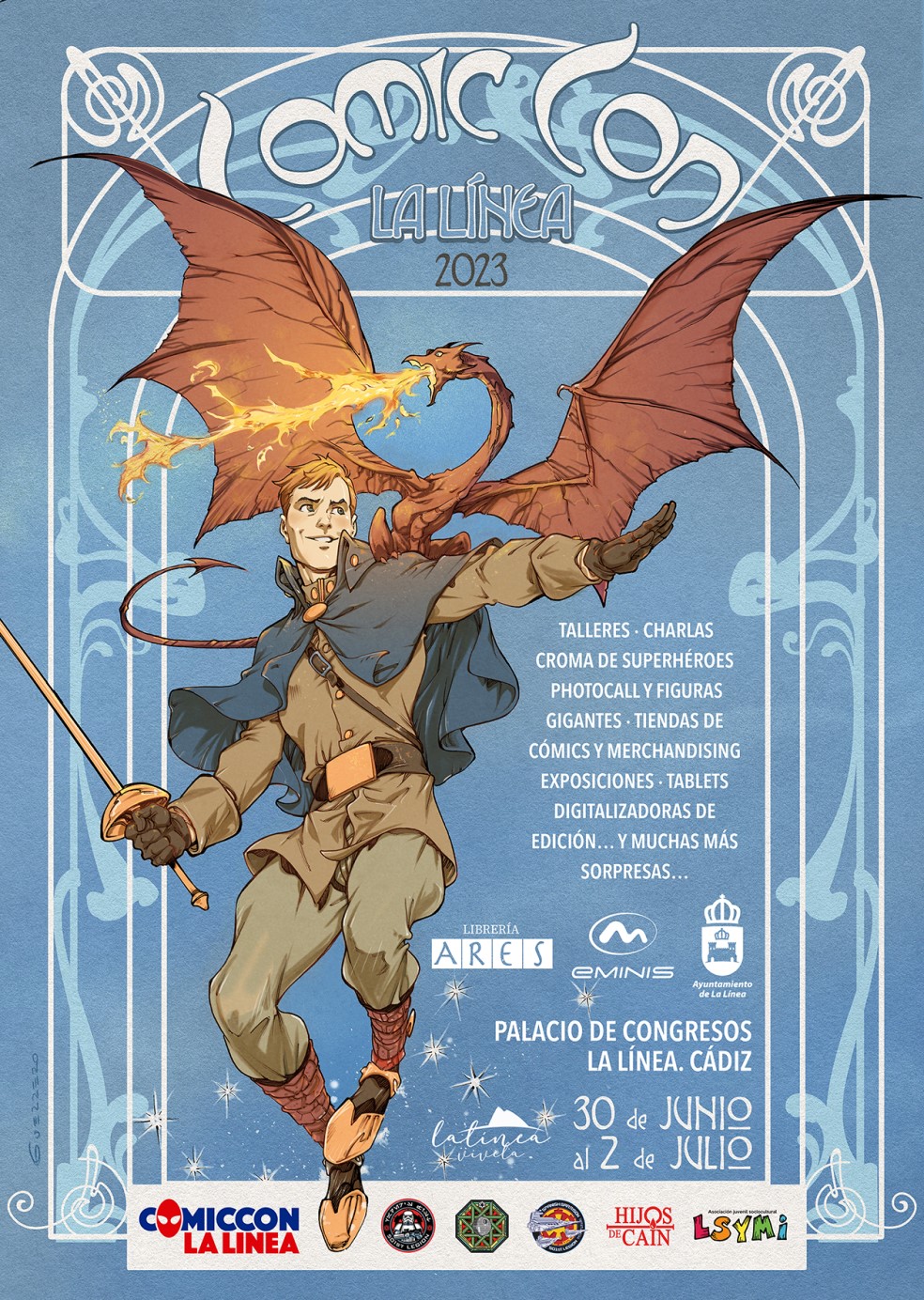Cartel A4 Comiccon La Linea 2023
