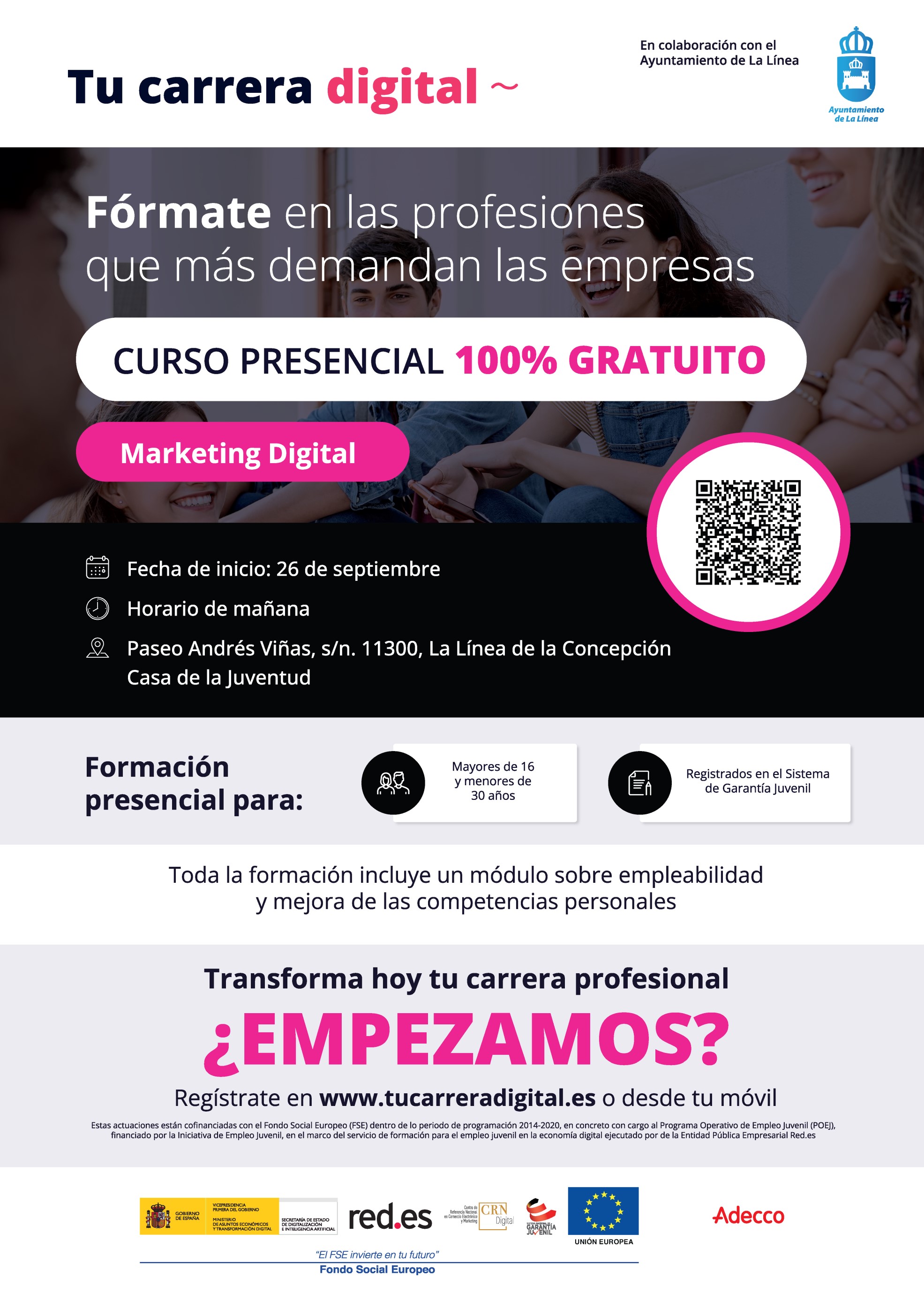 Curso marketing digital Adecco