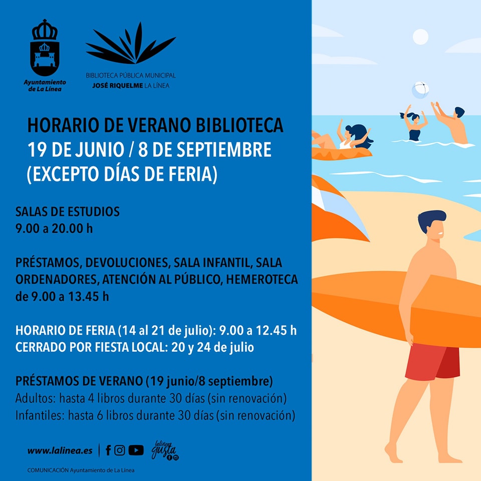Horario verano 23 biblioteca