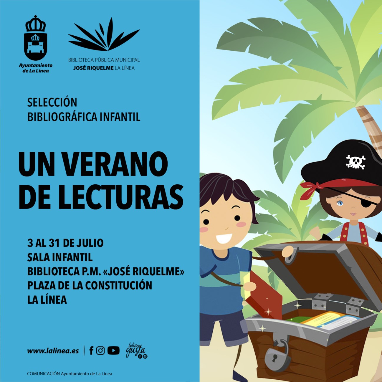 RRSS Biblioteca Un verano de lecturas