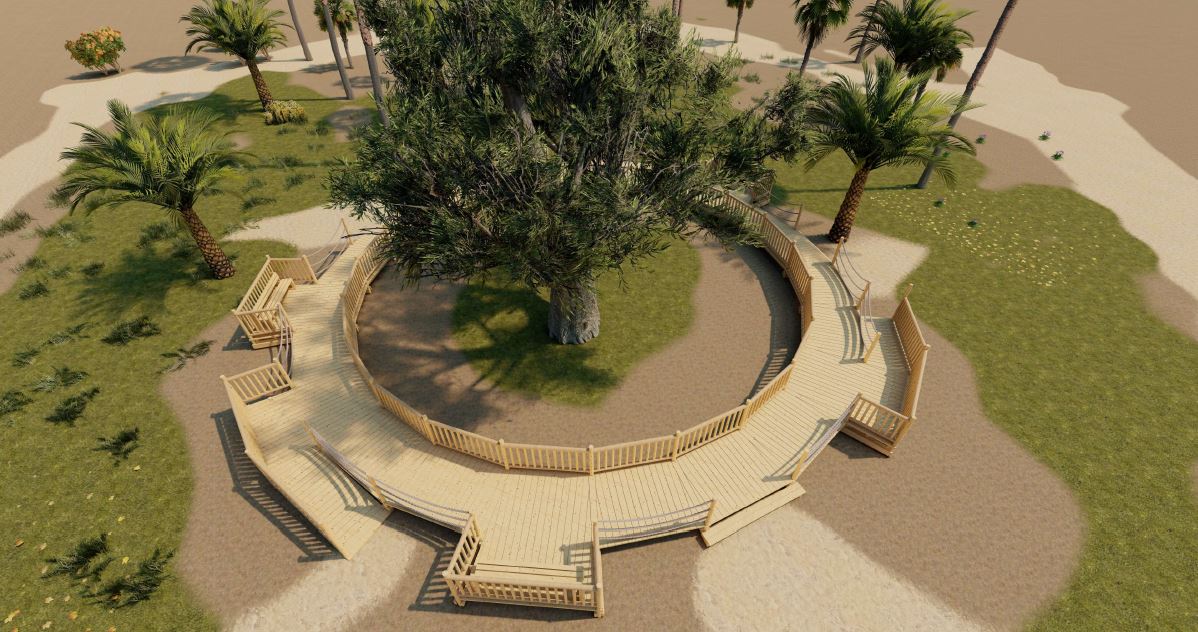 Diseño aproximado pasarela drago centenario
