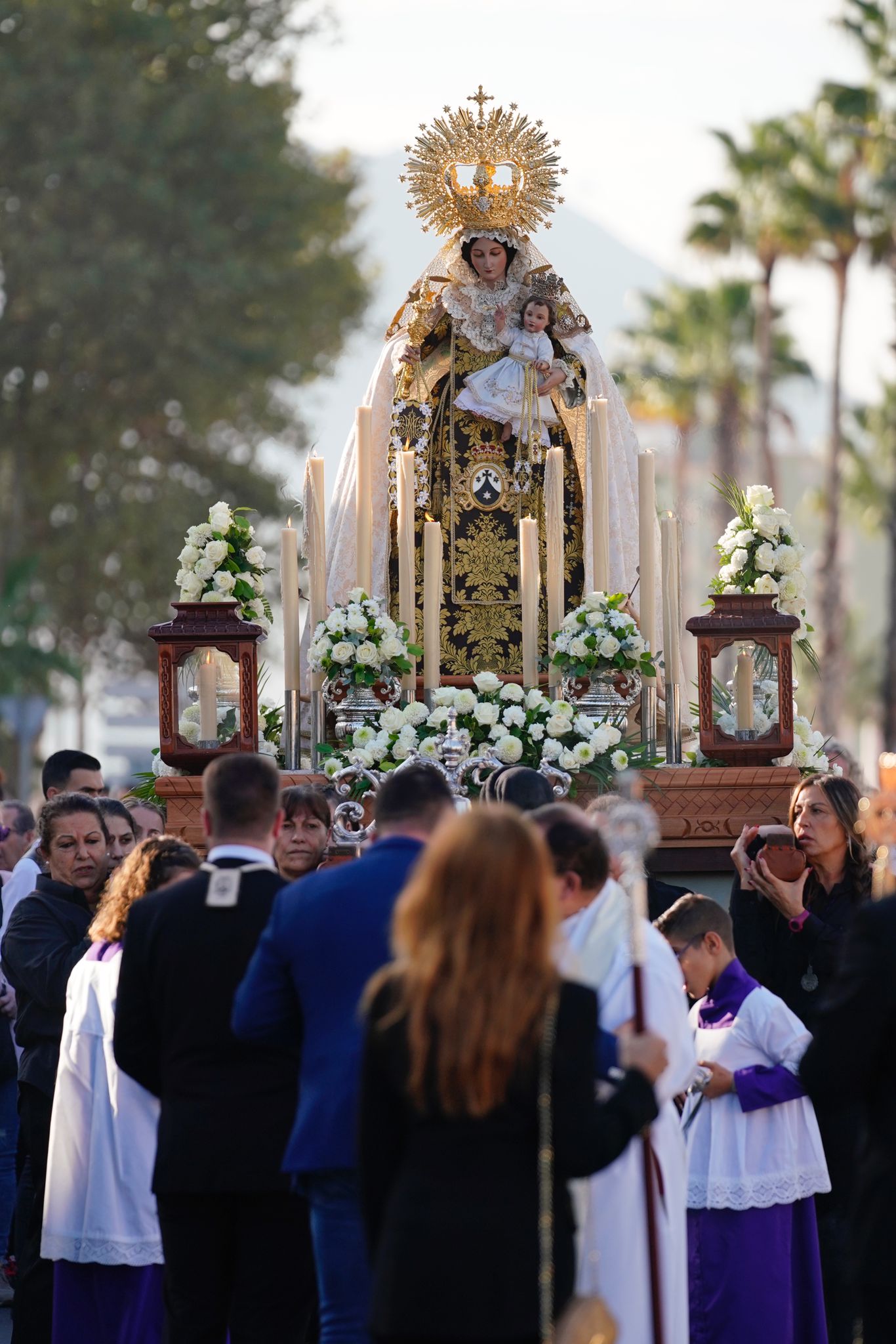 Procesion Virgen del Carmen cementerio 1