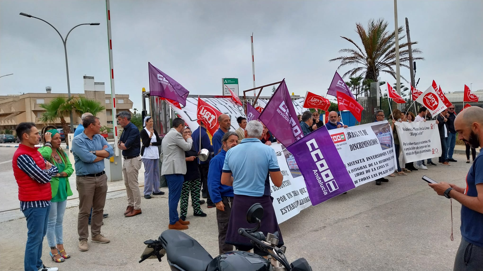 Protesta sindical Residencia Tiempo Libre 1