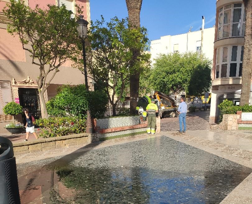 TRABAJOS DE MANTENIMIENTO PLAZA FARIÑAS