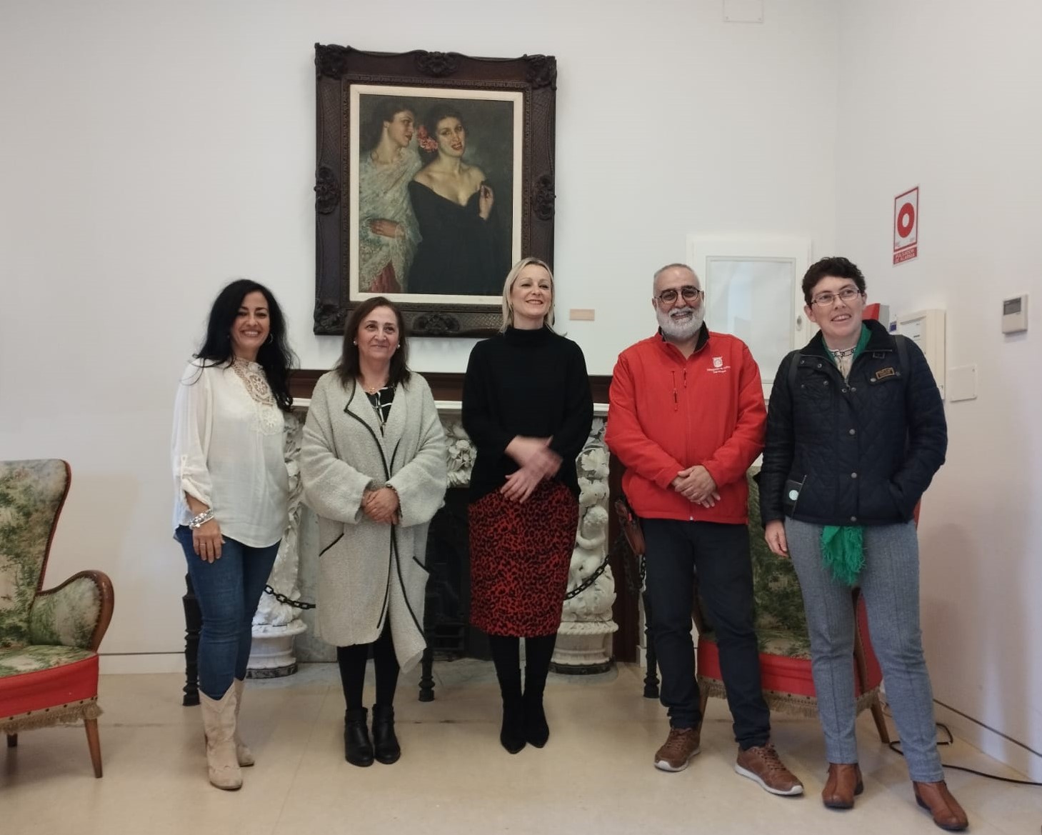 Visita concejal de Cultura de San Roque al Museo Cruz Herrera