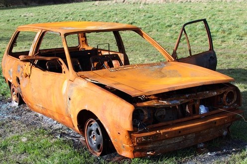 coche en abandono