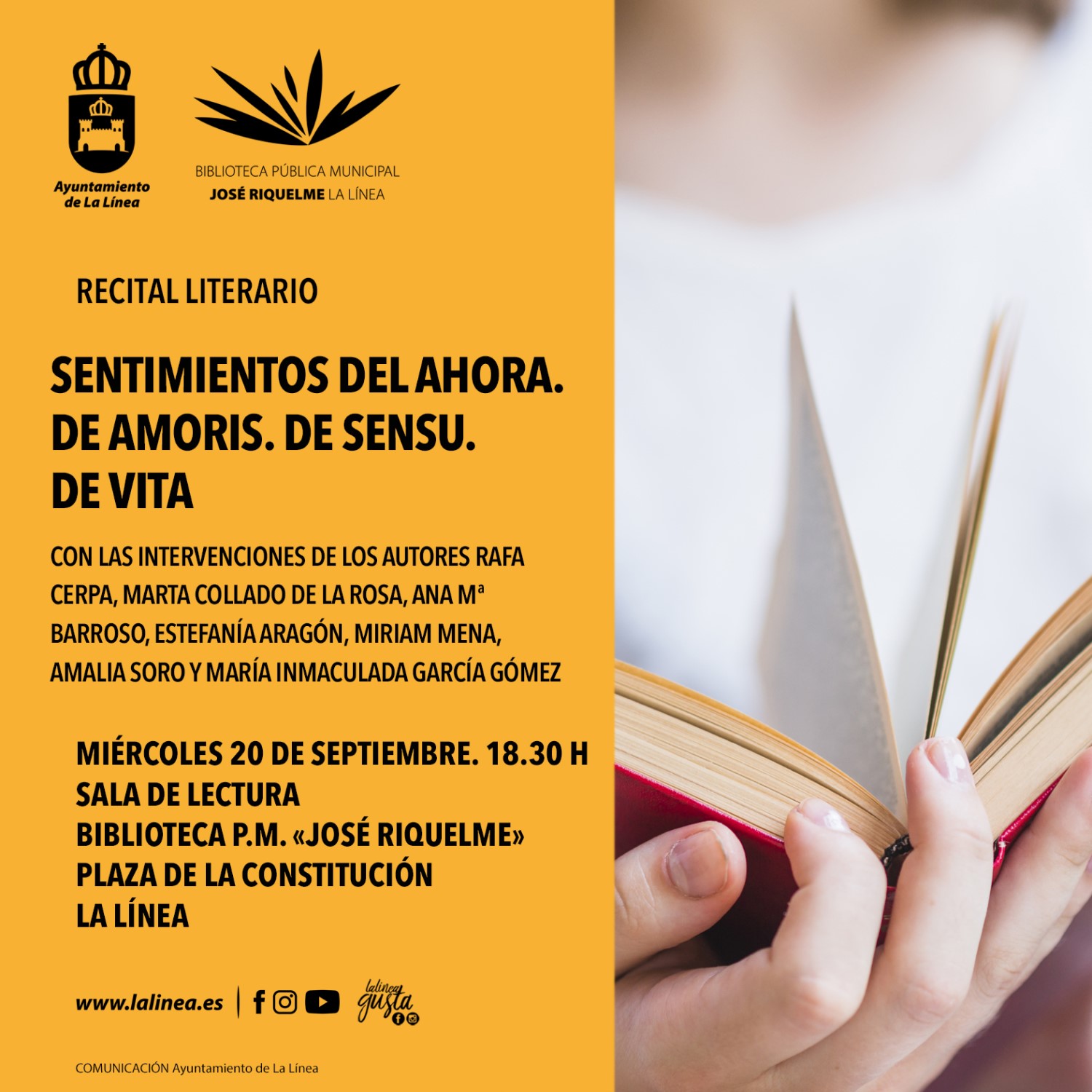 RRSS Biblioteca Recital Literario